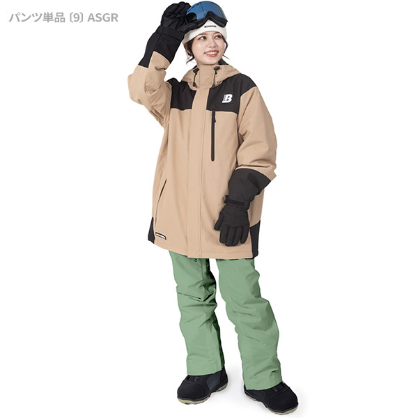 BOARDEE スノボウェア レディース 上下セット スノーボードウェア