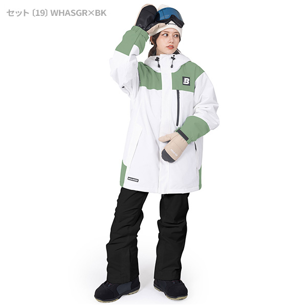 BOARDEE スノボウェア レディース 上下セット スノーボードウェア