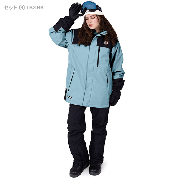 BOARDEE スノボウェア レディース 上下セット スノーボードウェア