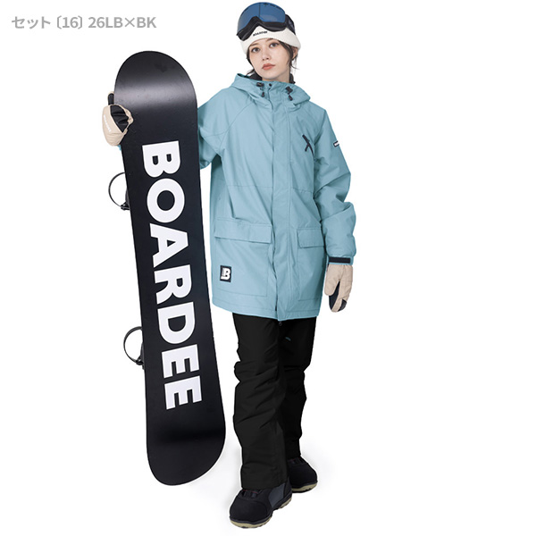 BOARDEE ボーディー スノーボードウェアセット上下 BOARDEE スノボウェア レディース 上下セット スノーボードウェア