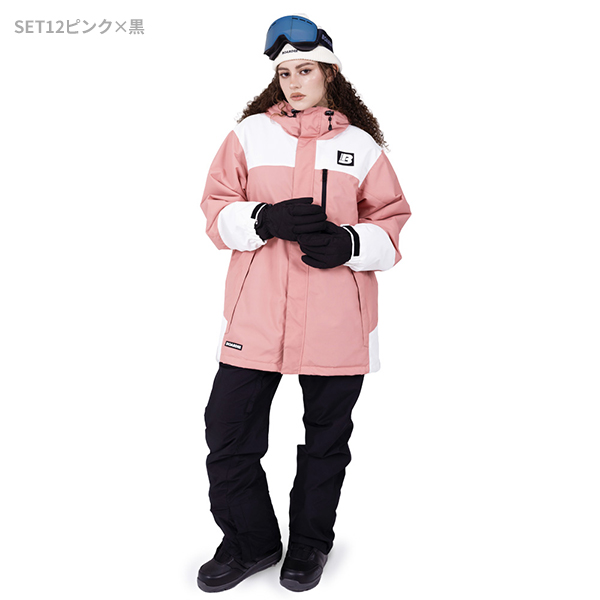 BOARDEE スノボウェア レディース 上下セット スノーボードウェア