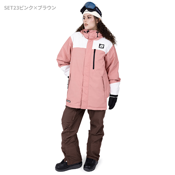 BOARDEE スノボウェア レディース 上下セット スノーボードウェア