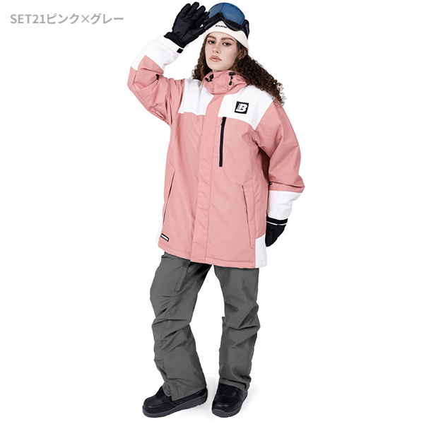 BOARDEE スノボウェア レディース 上下セット スノーボードウェア