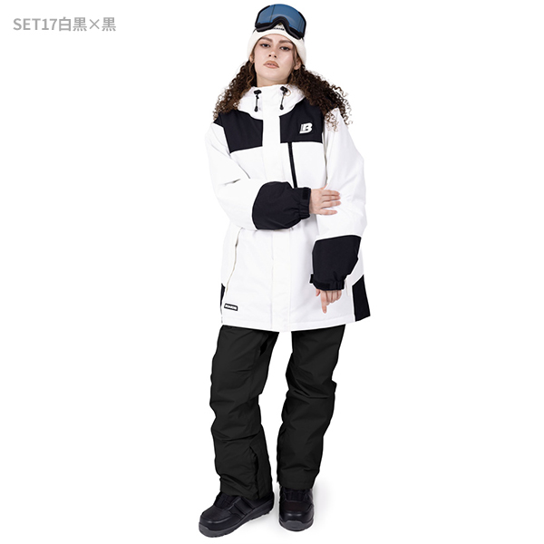 BOARDEE スノボウェア レディース 上下セット スノーボードウェア