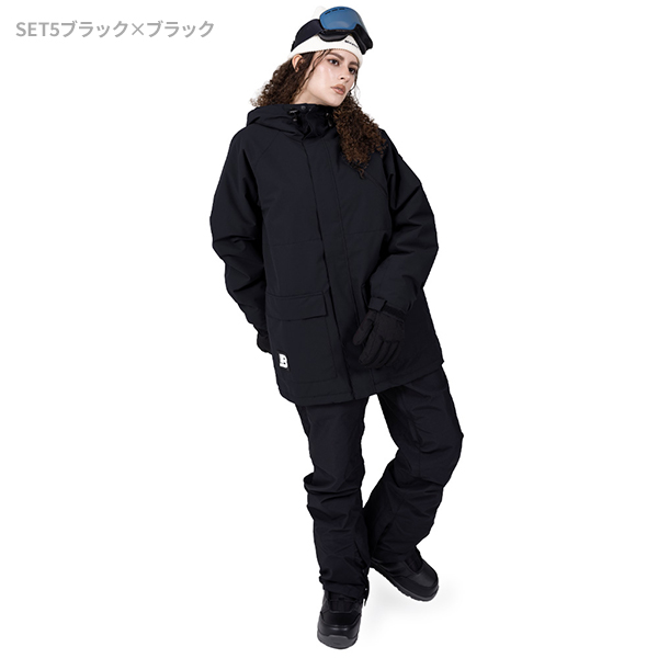 BOARDEE スノボウェア レディース 上下セット スノーボードウェア
