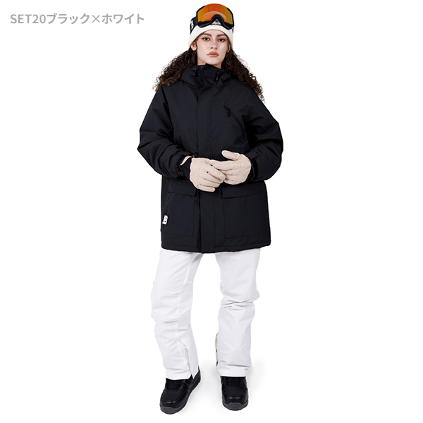 BOARDEE スノボウェア レディース 上下セット スノーボードウェア