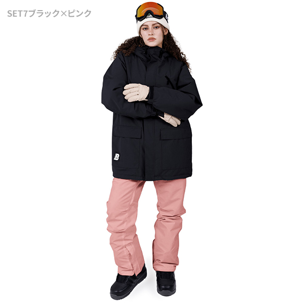 BOARDEE スノボウェア レディース 上下セット スノーボードウェア