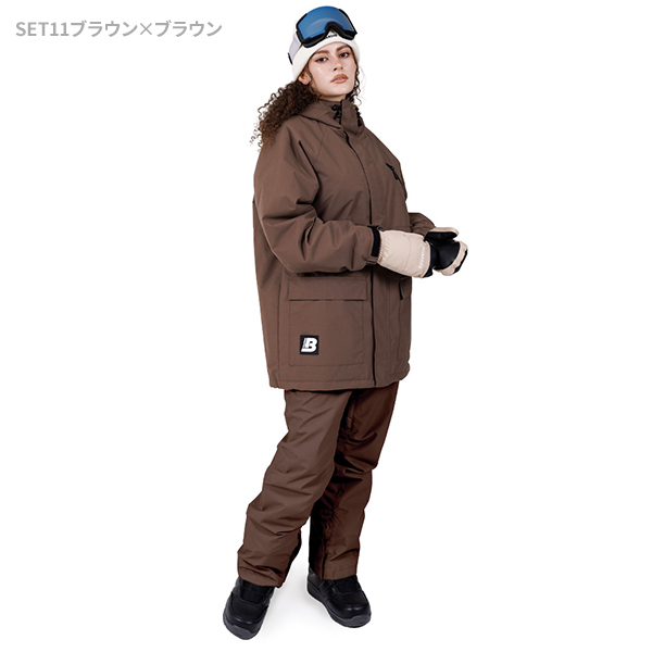 BOARD MAGIC スノーボードウェア　セットアップ　ブラウン BOARD MAGIC スノーボードウェア セットアップ ブラウン BOARD MAGIC