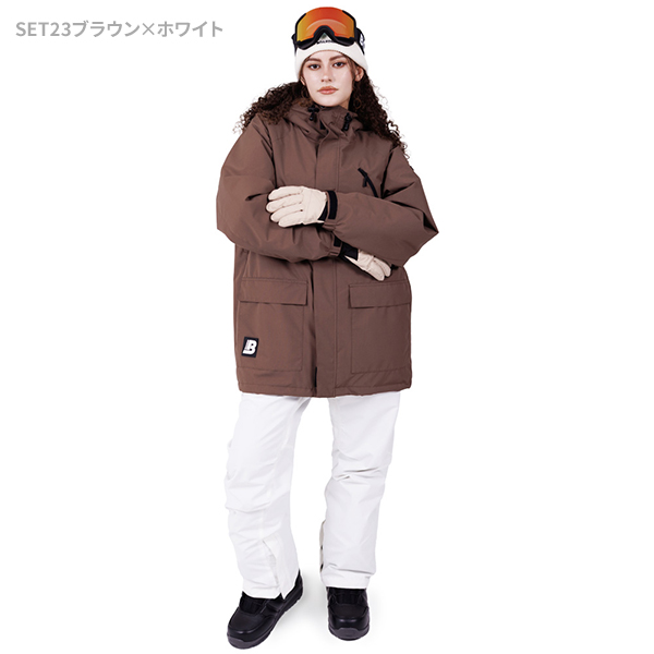 BOARDEE スノボウェア レディース 上下セット スノーボードウェア