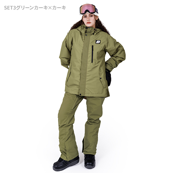 スノボウェア レディース 上下セット スノーボードウェア BOARDEE BD25JFOT44W×BD25JFOB44W ボーディー スキーウェア | BOARDEE | 03