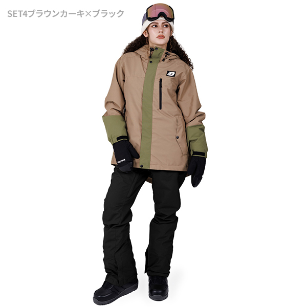 スノボウェア レディース 上下セット スノーボードウェア BOARDEE BD25JFOT44W×BD25JFOB44W ボーディー スキーウェア | BOARDEE | 04