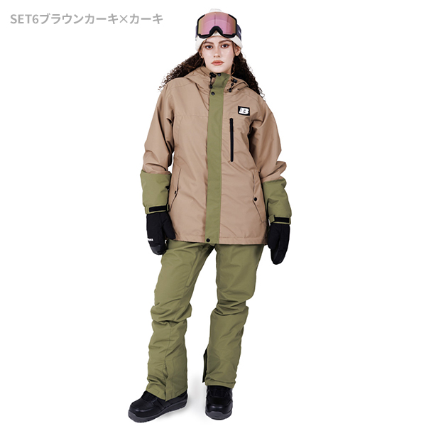 スノボウェア レディース 上下セット スノーボードウェア BOARDEE BD25JFOT44W×BD25JFOB44W ボーディー スキーウェア | BOARDEE | 06