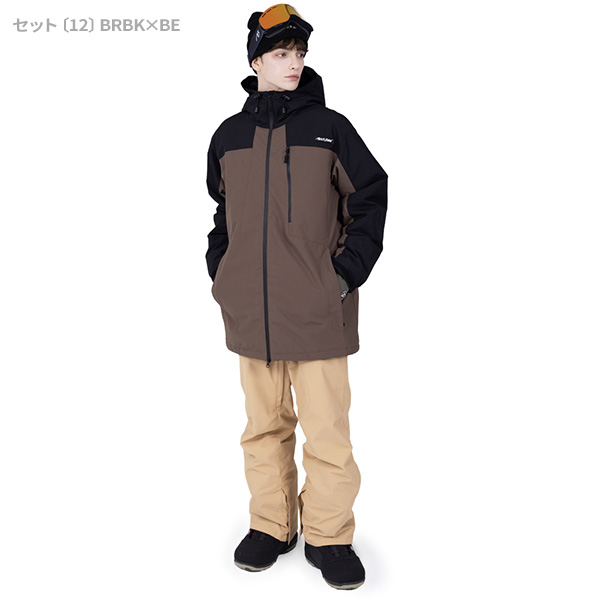 スノボウェア メンズ 上下セット スノーボードウェア 耐水20,000mm BLACKSNOW OT02M×BS25JFOB02M ブラックスノー スキーウェア | BLACK SNOW | 09