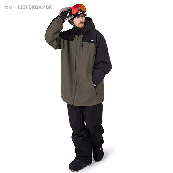 BLACK SNOW スノボウェア メンズ 上下セット スノーボードウェア 耐水