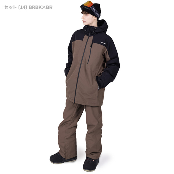 スノボウェア ブラック 楽天市場】スノーボードウェア スキーウェア 上下セット メンズ