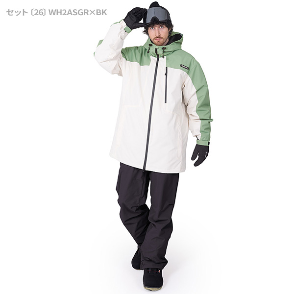 スノボウェア メンズ 上下セット スノーボードウェア 耐水20,000mm BLACKSNOW OT02M×BS25JFOB02M ブラックスノー スキーウェア | BLACK SNOW | 18