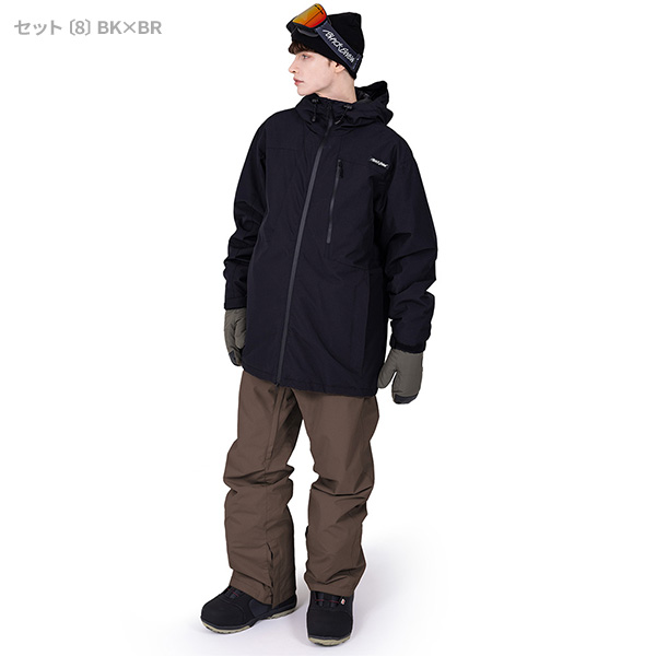 BLACK SNOW スノボウェア メンズ 上下セット スノーボードウェア 耐水