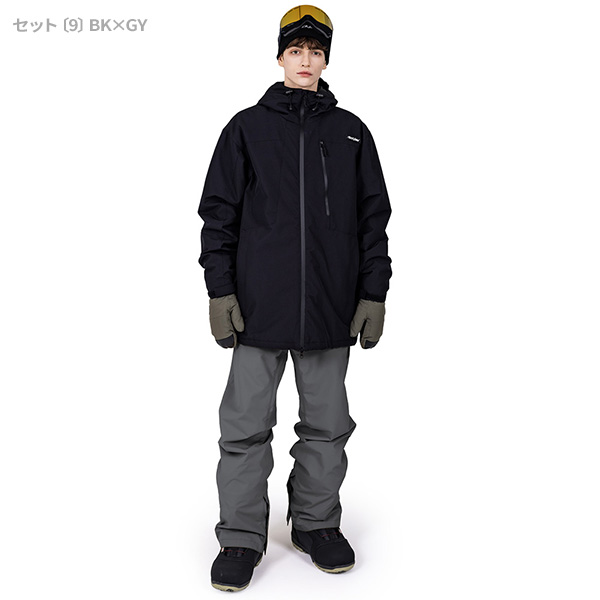 BLACK SNOW スノボウェア メンズ 上下セット スノーボードウェア 耐水
