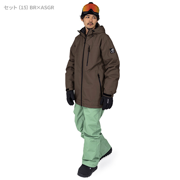 【美品】IGNIO スノーボード ウェア チドリ ブラック ブラウン M 美品】IGNIO スノーボード ウェア チドリ ブラック ブラウン M