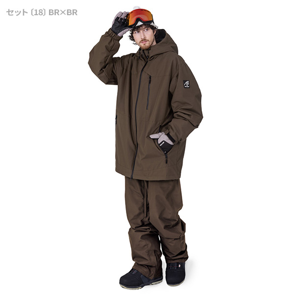 BLACK SNOW スノボウェア メンズ 上下セット スノーボードウェア