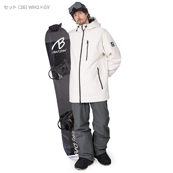 スノーボードウェア グレー/ブラック ACTLEIS（アクレイス） スキーウェア スノーボードウェア メンズ 上下