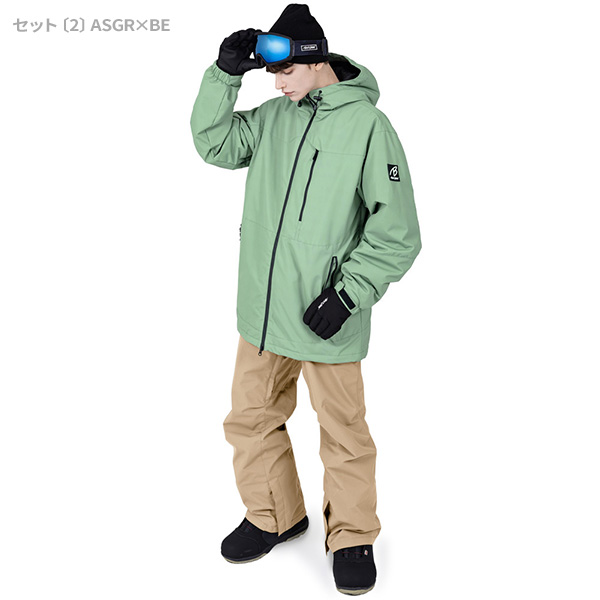 BLACK SNOW スノボウェア メンズ 上下セット スノーボードウェア