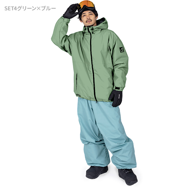 BLACK SNOW スノボウェア メンズ 上下セット スノーボードウェア