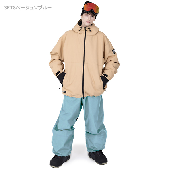 BLACK SNOW スノボウェア メンズ 上下セット スノーボードウェア