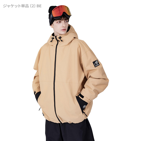 スノボウェア メンズ 上下セット スノーボードウェア BLACKSNOW BS25JFOT04M×BS25JFOB04M ブラックスノー オーバーサイズ スキーウェア | BLACK SNOW | 18