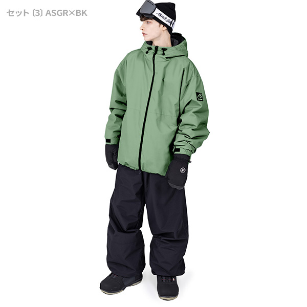 スノボウェア メンズ 上下セット スノーボードウェア BLACKSNOW BS25JFOT04M×BS25JFOB04M ブラックスノー オーバーサイズ スキーウェア | BLACK SNOW | 03