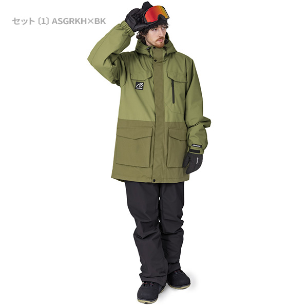 BLACK SNOW スノボウェア メンズ 上下セット スノーボードウェア