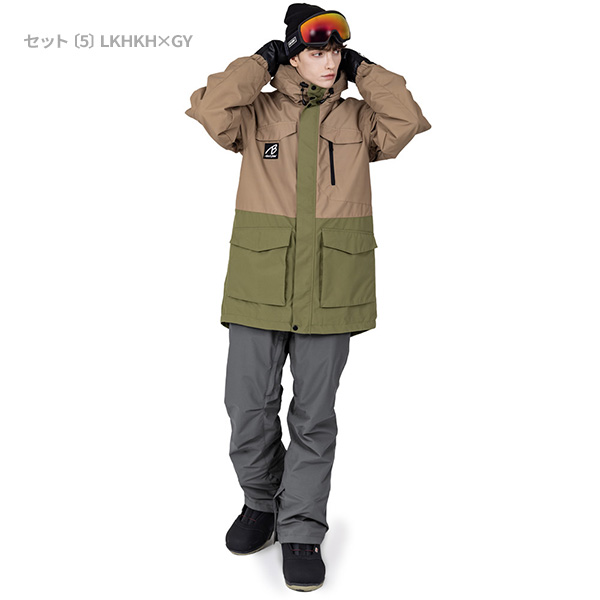 BLACK SNOW スノボウェア メンズ 上下セット スノーボードウェア