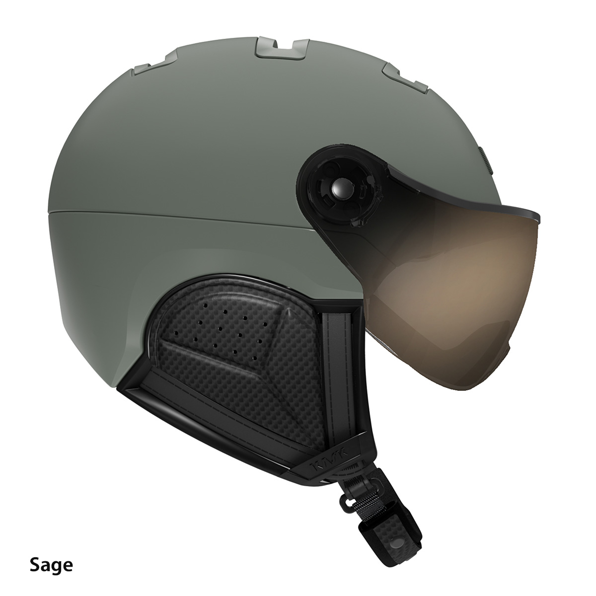 KASK カスク スノボ スノーボード ヘルメット メンズ レディース 2024 KA-SHE61 / PIUMA-R SHADOW / VISOR -SHE00061の画像
