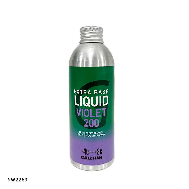 GALLIUM ガリウム ワックス 2025 EXTRA BASE LIQUID VIOLET 200ml 詰め替え用 / SW2263 エクストラ ベース リキッド バイオレット スノボ スノーボード | GALLIUM | 01