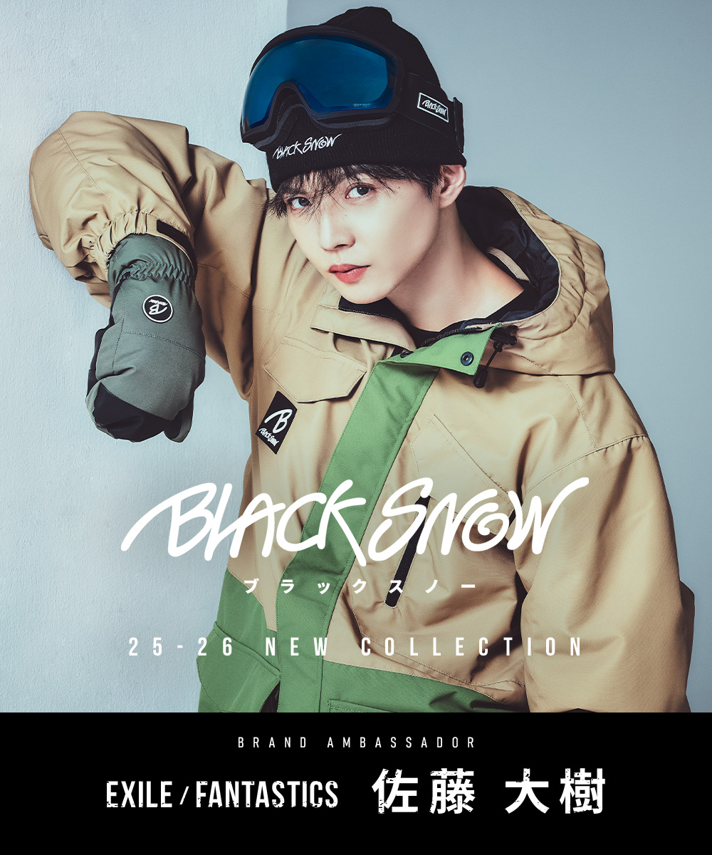 JOHN スノーボードウェア ブラック Zip Jacket/ZIPジャケット snj-400 | - SNOW WEAR JACKET - | Peace