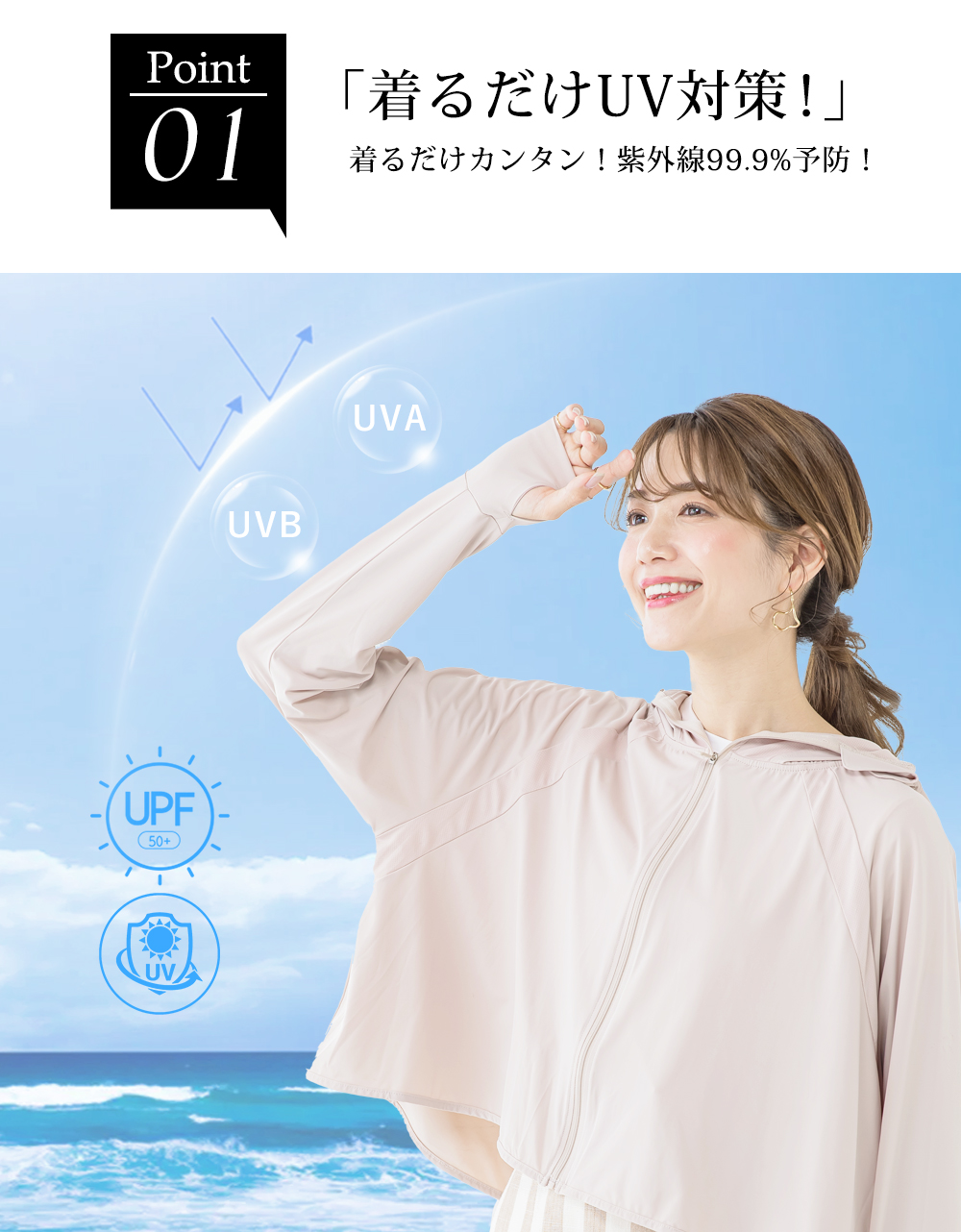 CICIBELLA ラッシュガード レディース メンズ パーカー 冷感 ラッシュ