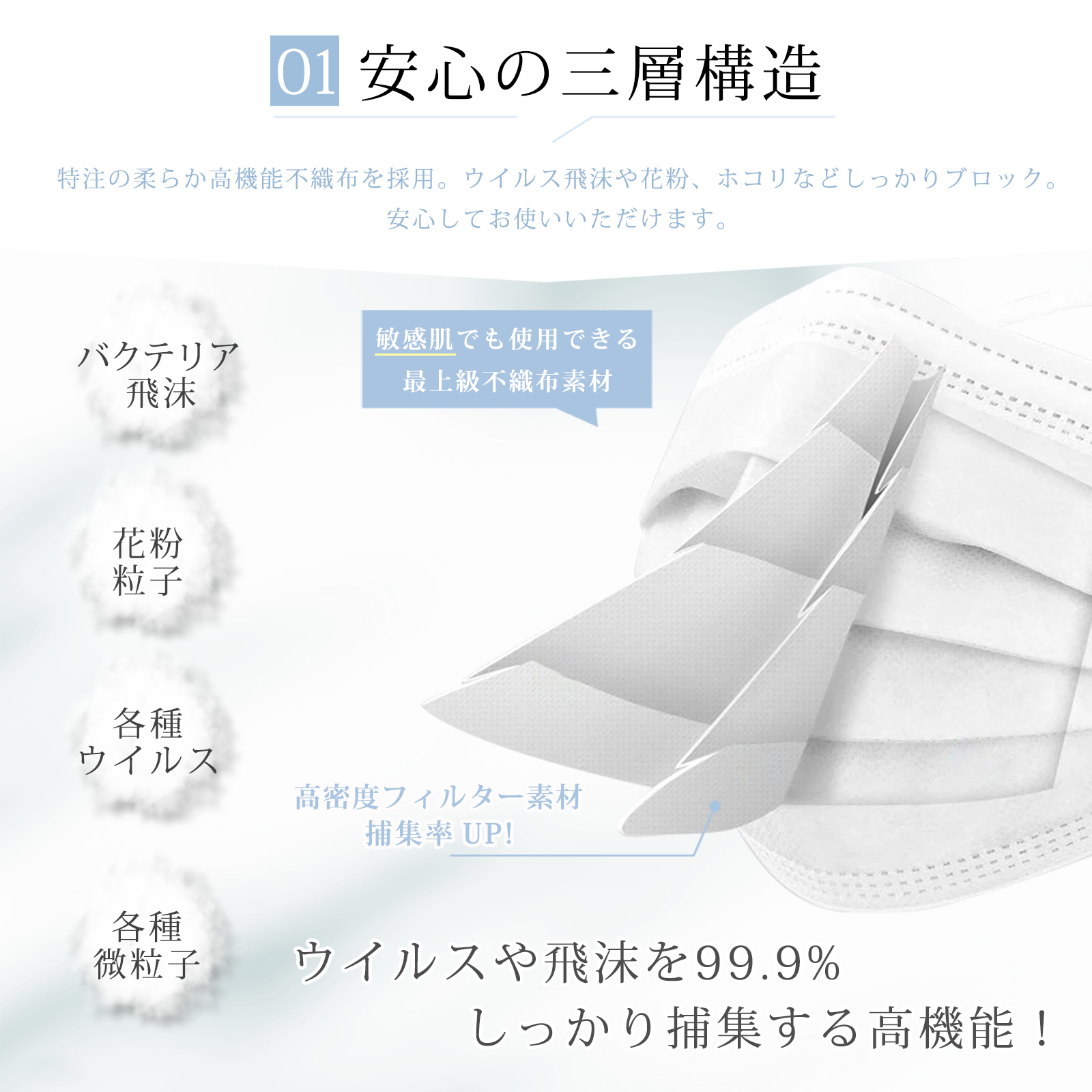 マスク 不織布 立体 シシベラマスク 不織布マスク 2サイズ 平ゴム 120枚 超大容量 ホワイト マスク 小さめ 三層構造 爆買 大容量 高評価 cicibella | CICIBELLA | 07