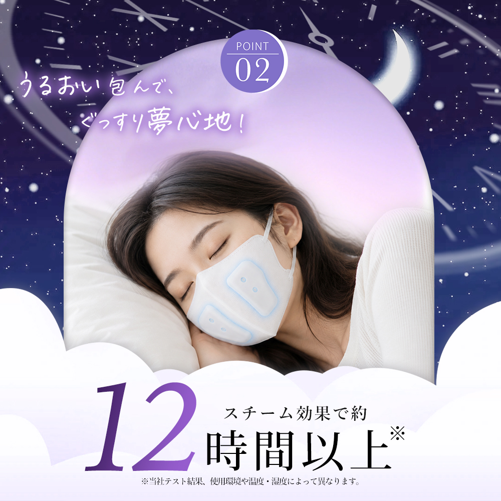 ＼2026新発売／のど加湿超潤い 5セット入X2箱 マスク 加湿マスク 加湿フィルター付き 立体 就寝用 保湿 シシベラ 不織布 個包装 肌に優しい 男女兼用 CICIBELLA | CICIBELLA | 06