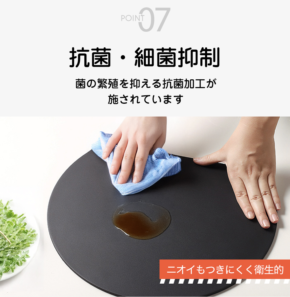 まな板 2サイズ 丸型 耐熱 カッティングボード 食洗機対応 抗菌 黒 D型 半円 円形 軽量 薄型 省スペース cicibella 爆買 |  | 14