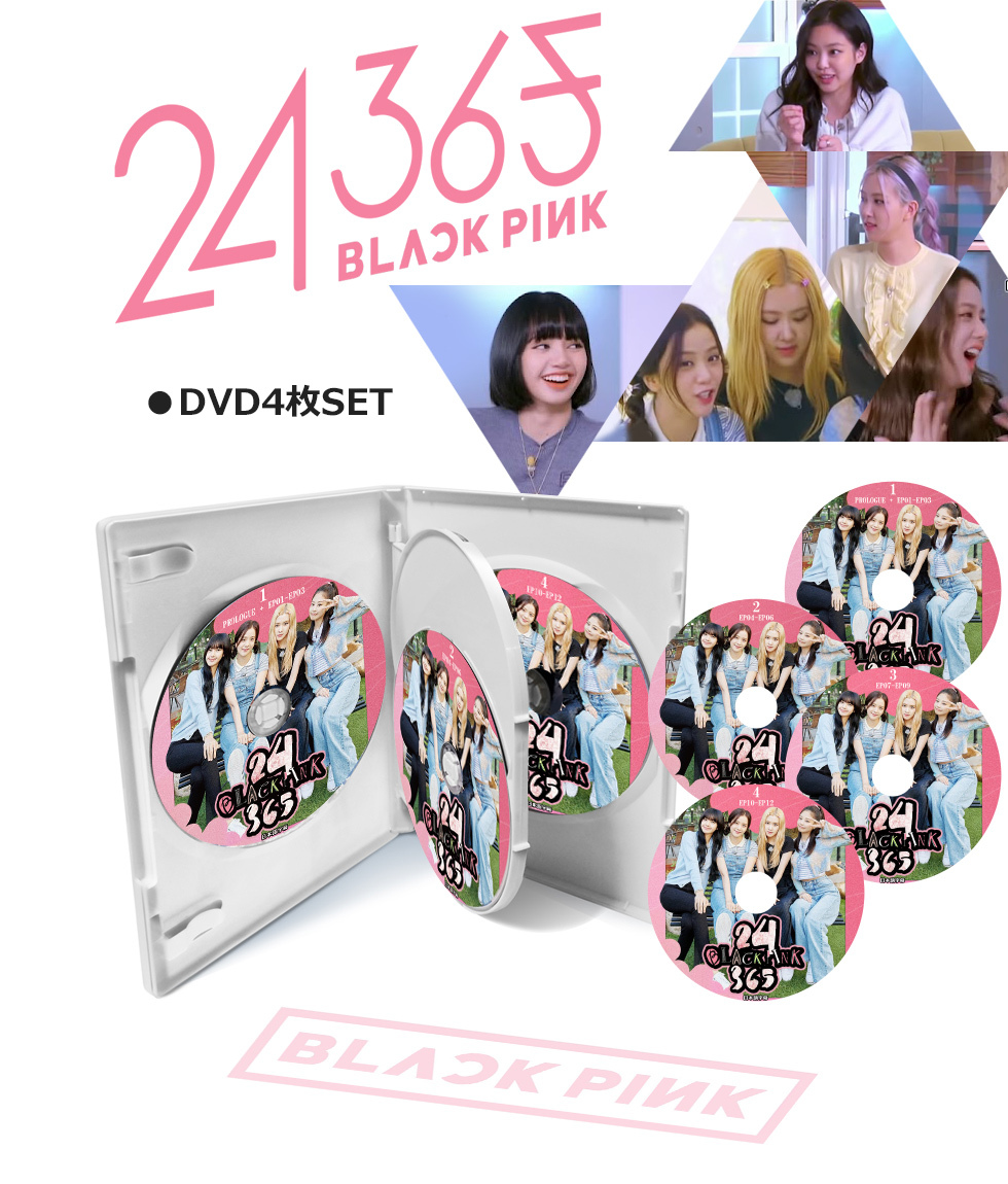 K-POP DVD】 BLACKPINK 24/365 (#1-#4 PROLOGUE+EP01-EP12