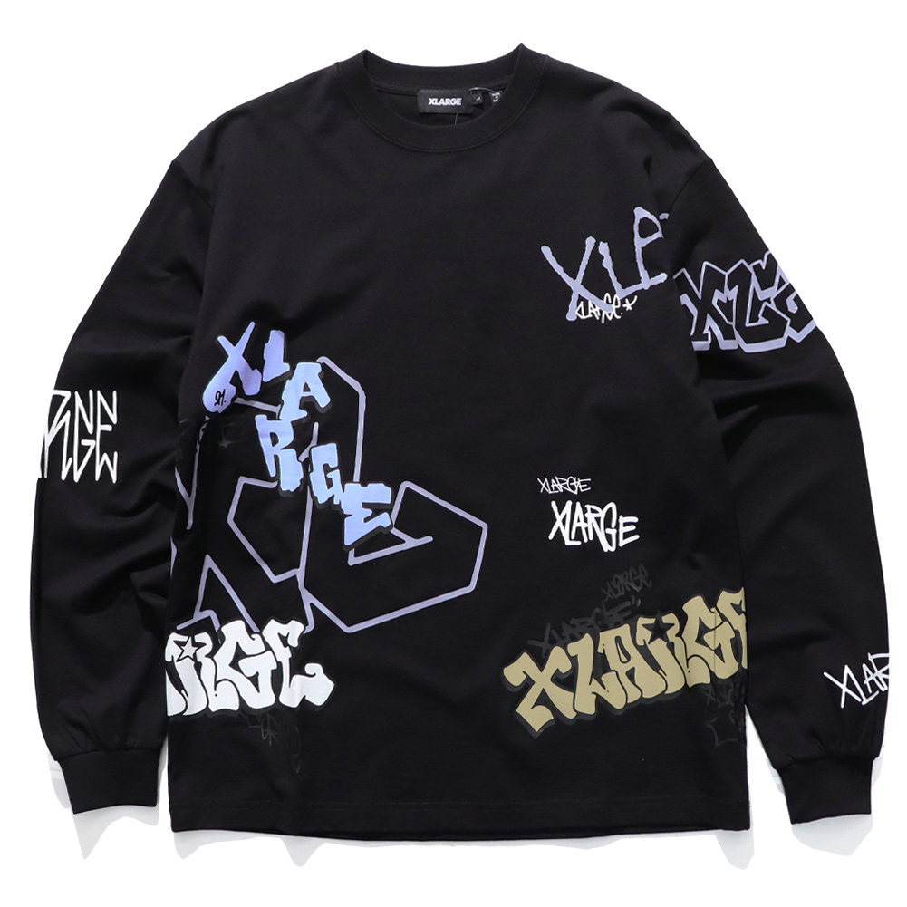 エクストララージ【X-LARGE】GRAFFITI L/S TEE XLARGE ロンT 長袖