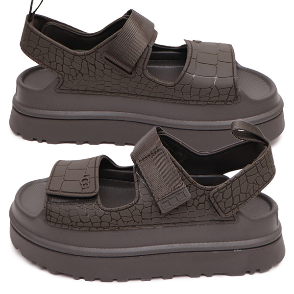 【UGG/アグ】1175311 レディース ゴールデングロウ エンボスト GoldenGlow Embossed WOMENS レディース サンダル 厚底 プラットフォーム クロコ 靴 シューズの画像