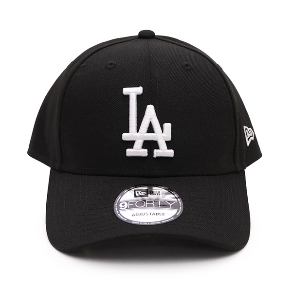 NEW ERA ニューエラ LAドジャース　黒x黒　レザー調　9FORTY NEW ERA（ニューエラ） キャップ ヤンキース ドジャース ブラック LA