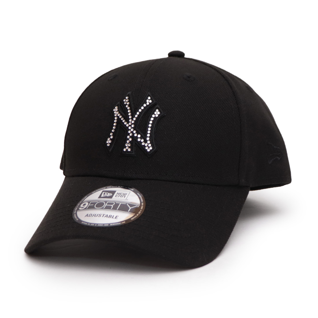 NEW ERA 9FORTY ラインストーン 完売品 9FORTY Rhinestone ラインストーン ニューヨーク・ヤンキース グレー