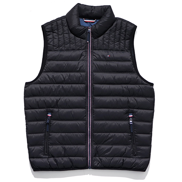 トミーヒルフィガー 中綿 ベスト 159AN478 ブラック Ｍサイズ TOMMY HILFIGER（トミー・ヒルフィガー） 中綿 ベスト ダウン メンズ