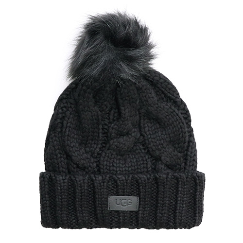 UGG（アグ） 【UGG/アグ】正規品 22589 Cable Beanie W Pom ケーブル