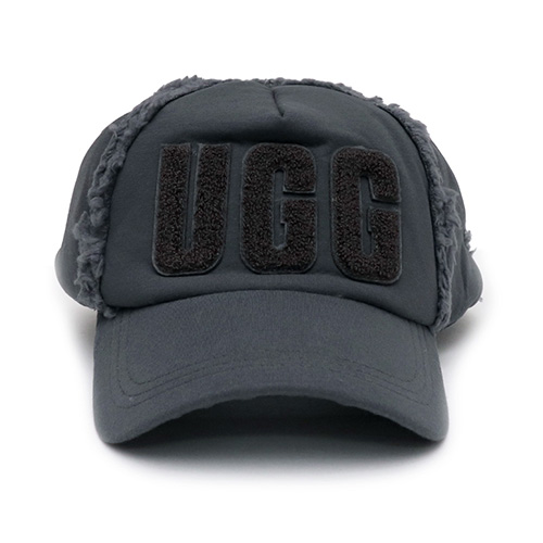 【UGG/アグ】正規品 22656 BONDED FLEECE BASEBALL CAP ボンディングフリースベースボールキャップ ロゴ 帽子  キャップ レディース ギフト もこもこ