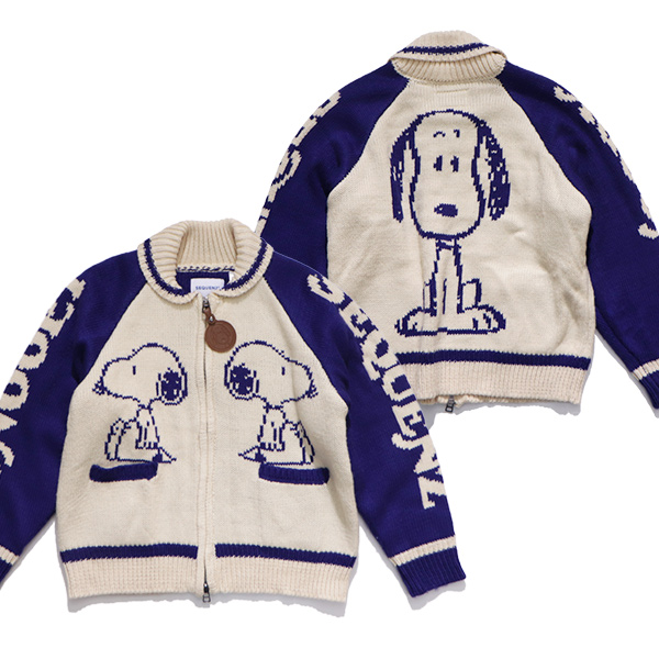 シークエンズ【SEQUENZ】25770916 スヌーピー カウチンニット セーター COWICHAN SWEATER 長袖 フルジップ ユニセックス メンズ レディース | SEQUENZE | 02