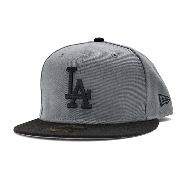 ニューエラ/NEW ERA 59fifty Los Angeles Dodgers ロサンゼルス ドジャース LA 帽子 キャップ ロゴ メンズ レディース MLB メジャーリーグ グレー ブラック｜bobsstore｜05