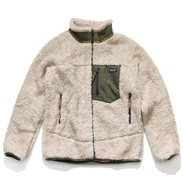 国産新作新品　patagonia パタゴニア　キッズ　襟無ボアフリースジャケット 10 ジャケット/上着